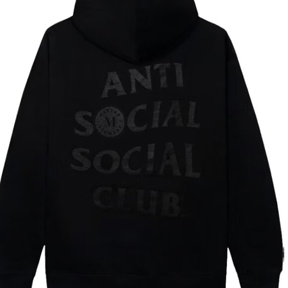 Anti Social Social Club x Martha Stewart Oyster Hoodie 'Black' - Picture 2 of 4